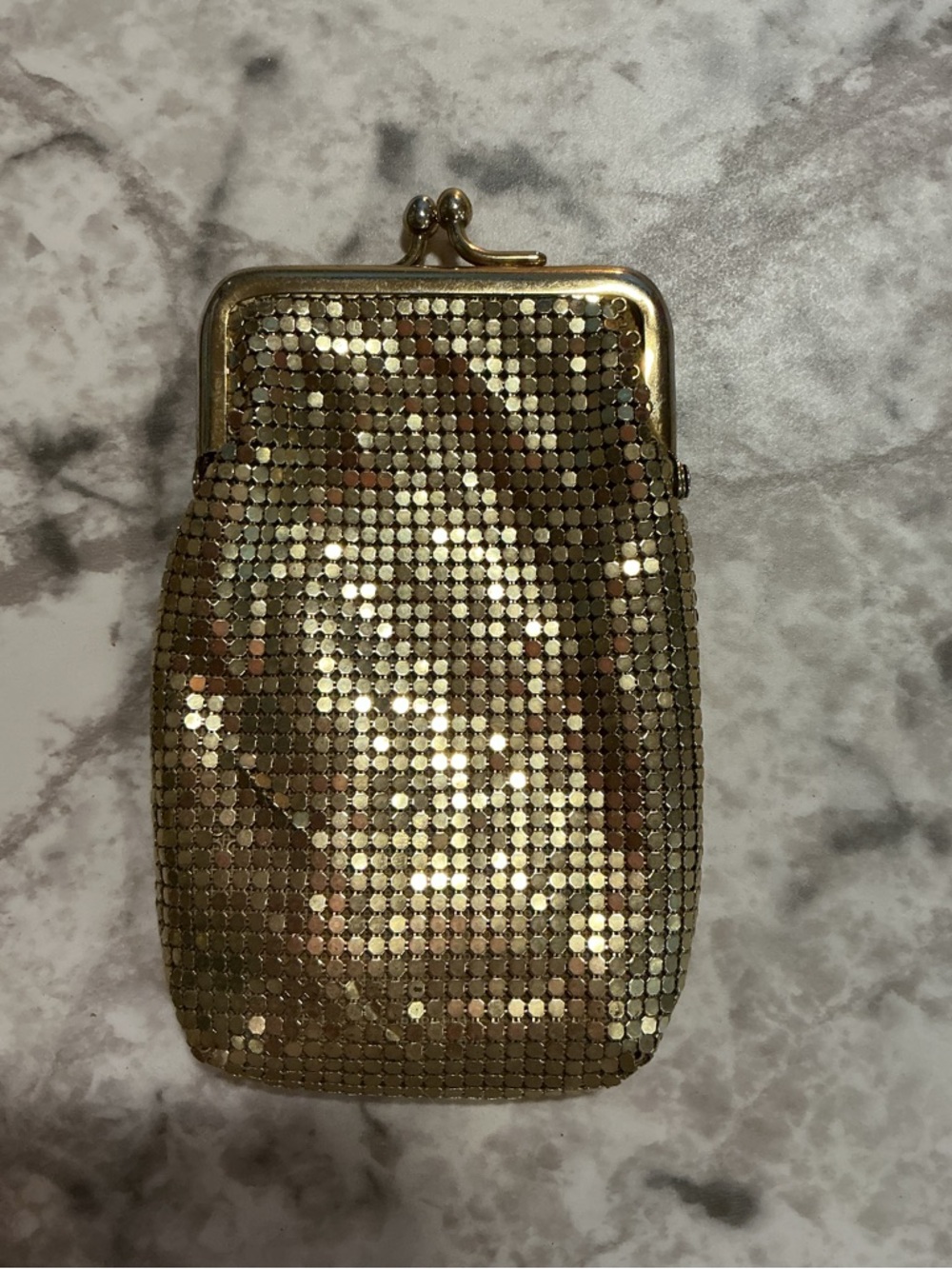 Whiting & Davis 1970’s Gold Mesh Cigarette Case